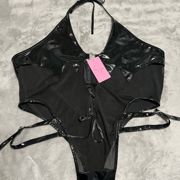 Sheer succubus black bodysuit. - Picture 2 of 2